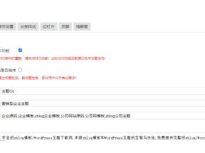主題OL藍色營銷型ZBlog企業主題“基本設置”教程